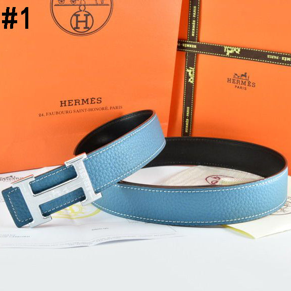 Hermes Popular Woman Men Fashion Smooth Buckle Embossing Leather
