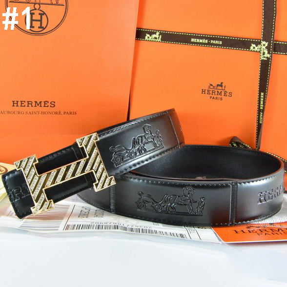 Hermes Popular Woman Men Fashion Smooth Buckle Leather Belt