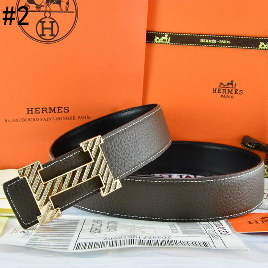 Hermes Popular Woman Men Fashion Smooth Buckle Leather Belt