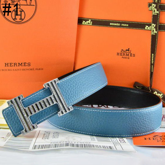 Hermes Popular Woman Men Fashion Smooth Buckle Leather Belt