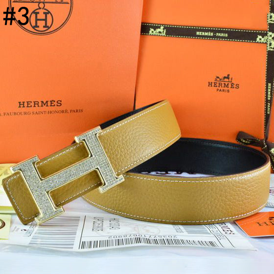 Hermes Popular Woman Men Fashion Smooth Buckle Leather Belt