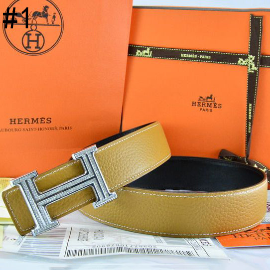 Hermes Popular Woman Men Fashion Smooth Buckle Leather Belt