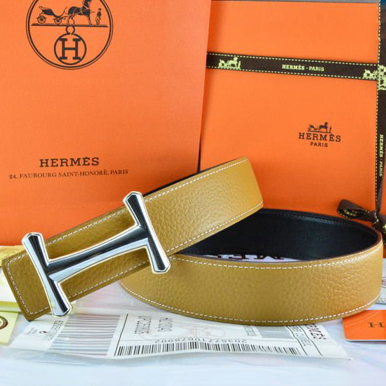 Hermes Popular Woman Men Fashion Smooth Buckle Leather Belt