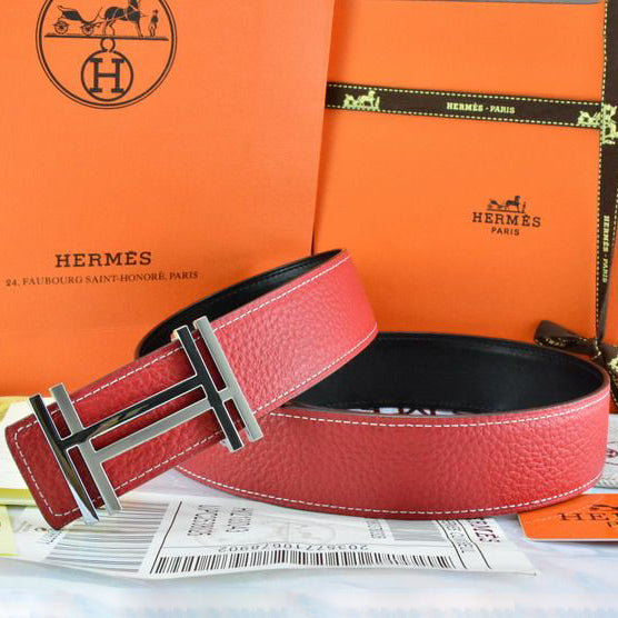 Hermes Popular Woman Men Fashion Smooth Buckle Leather Belt