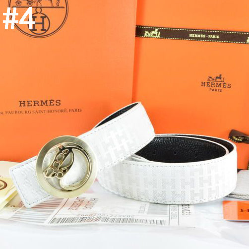 Hermes Popular Woman Men Fashion Smooth Buckle Embossing Leather Belt