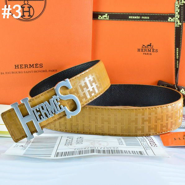 Hermes Popular Woman Men Fashion Smooth Buckle Embossing Leather Belt