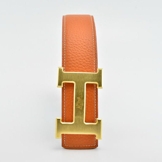 Hermes Popular Woman Men Fashion Smooth Buckle Leather Belt