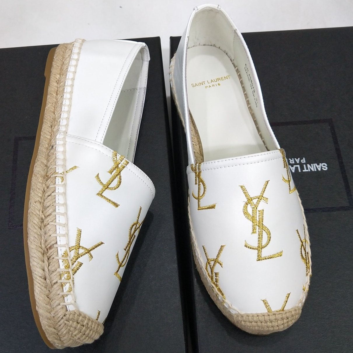 YSL Yves Saint laurent Women Fashion Casual Espadrilles Flats Shoes