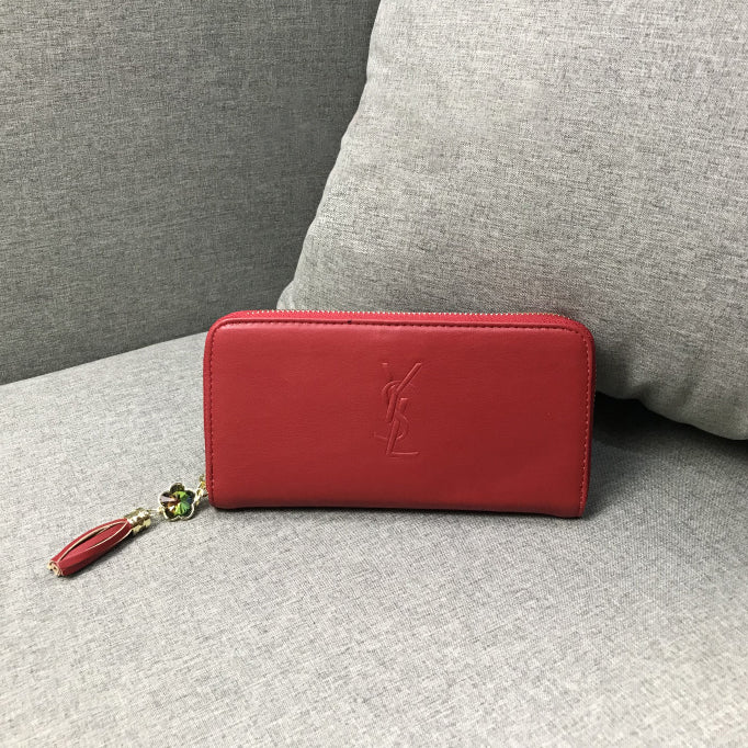 YSL Saint Laurent Clutch Bag Wristlet  Classic Women Leather Hig