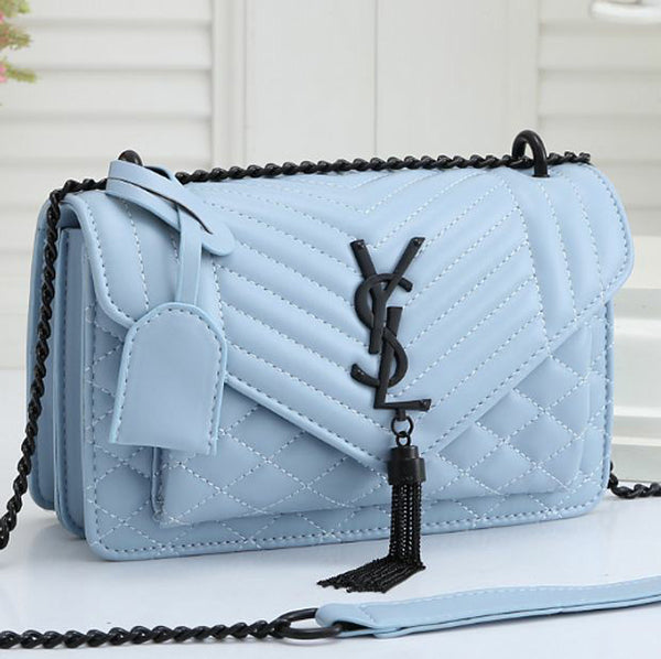 YSL Fashion Leather Chain Crossbody Shoulder Bag Satchel