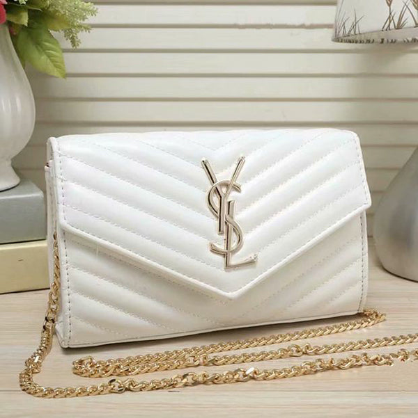 YSL Fashion Leather Chain Crossbody Shoulder Bag Satchel