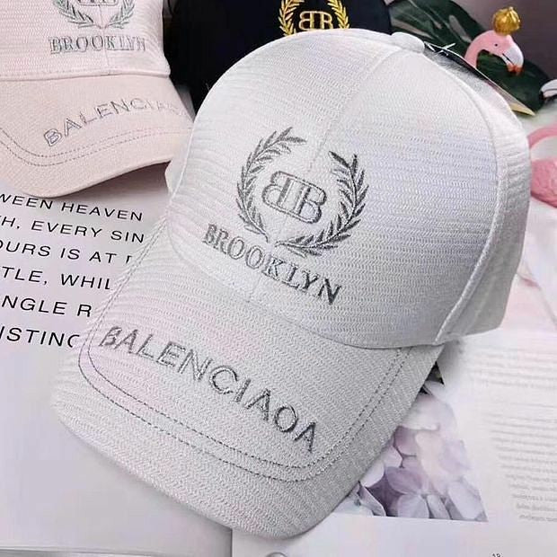 Balenciaga Women Men Embroidery Sports Sun Hat Baseball Cap Hat