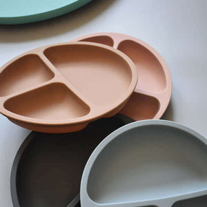 Silicone Divider Plate (Moon Sand) - Tealmeal