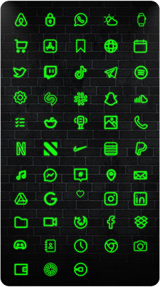 Latest App Icons For Ios 14 Neon Green The Icon Library