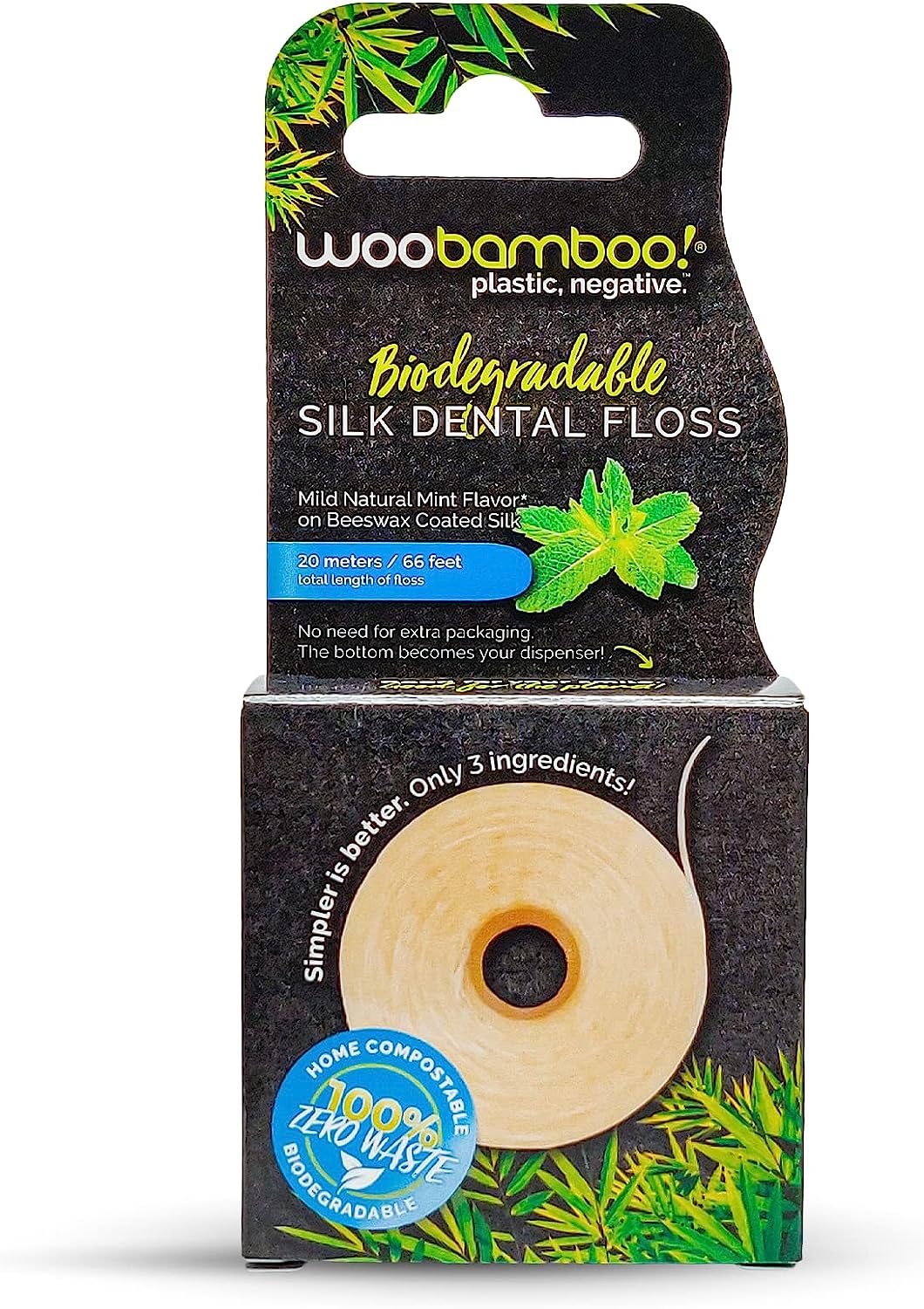 Woobamboo - Floss Silk Mint 20 Meters - Case Of 6-ct