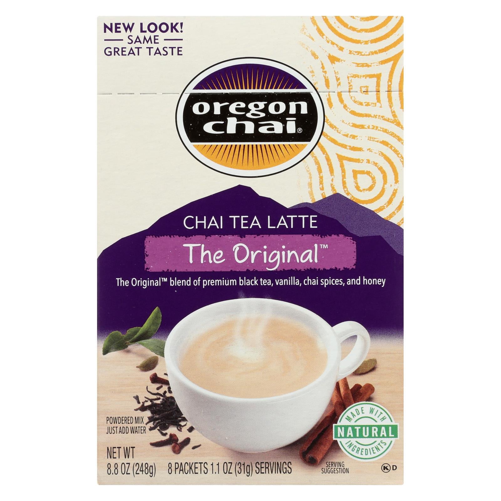 Mezcla de café con leche y té chai de Oregón