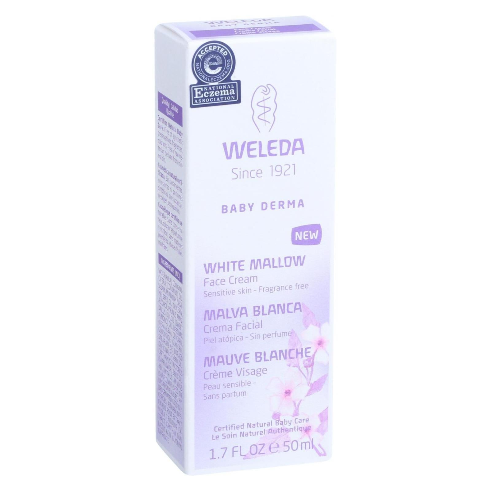 omringen Standaard wekelijks Weleda Baby Derma Face Cream (Pack of 1.7 Oz) - White Mallow