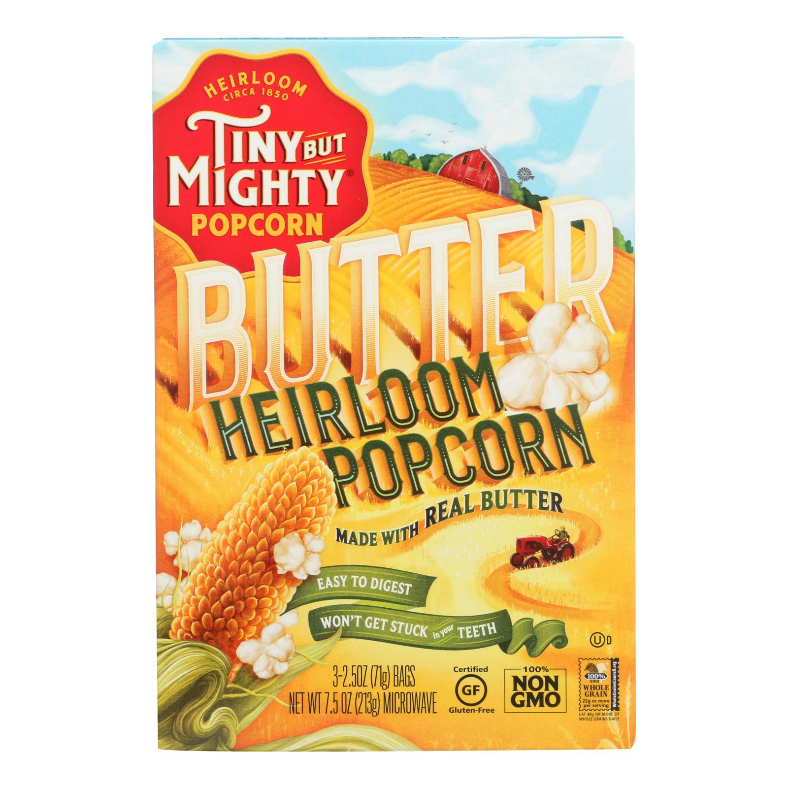 Tiny But Mighty Butter Heirloom Popcorn (Pack of 8  Oz.)