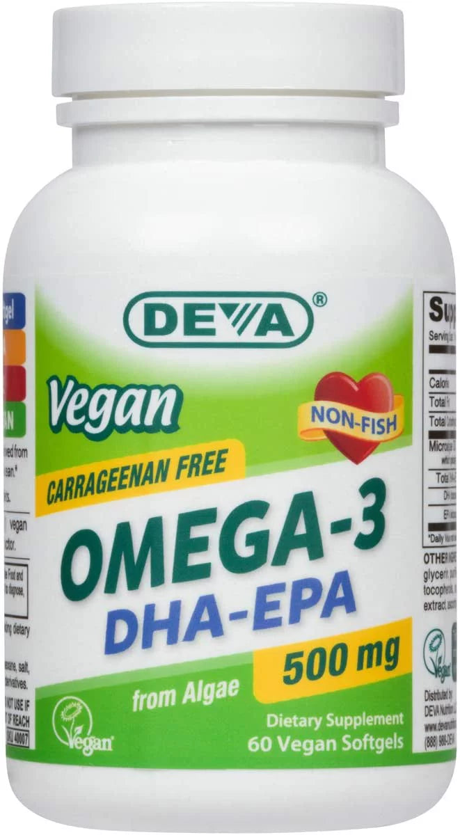 Vitaminas veganas Deva - Omega-3 DHA EPA