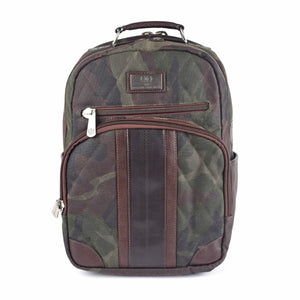 Field Backpack Quilted Waxed Cotton (Green Camo) - Only Options Valdosta