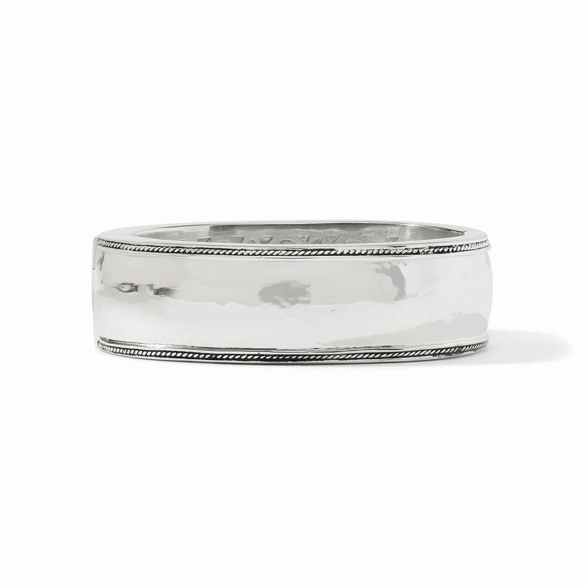 Cannes Statement Hinge Bangle (Silver)