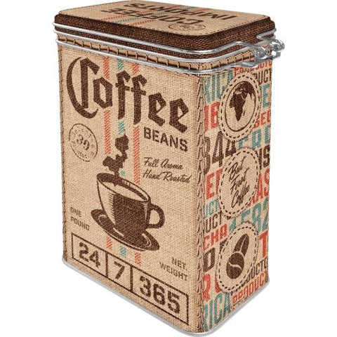 Coffee Imports Clip Top Tin