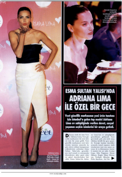 Adrina Lima's choice Begum Salihoglu Couture black and white organza party dress for a special event