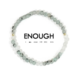 Morse Code Bracelet - Enough - Graphic-Poetry Stationery Shop