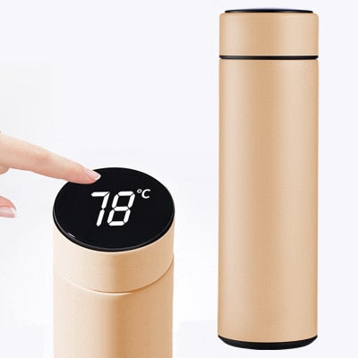 Intelligent Stainless Steel Thermos Bottle with Temperature Display â Deals  To Desire