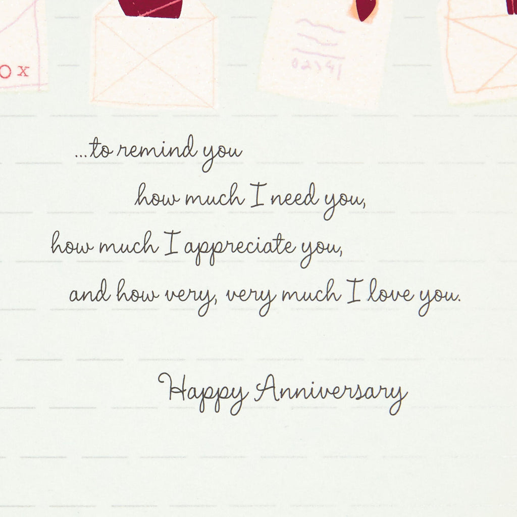 Note to husband on anniversary