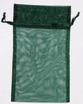 4" x 5" Green organza pouch