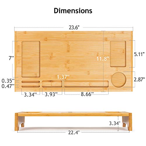 amada bamboo monitor stand