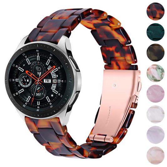 North Street Watch Co. Canvas Strap with Polished Silver Buckle for Samsung Galaxy Watch / Active / Gear Grey Stripe / 22mm