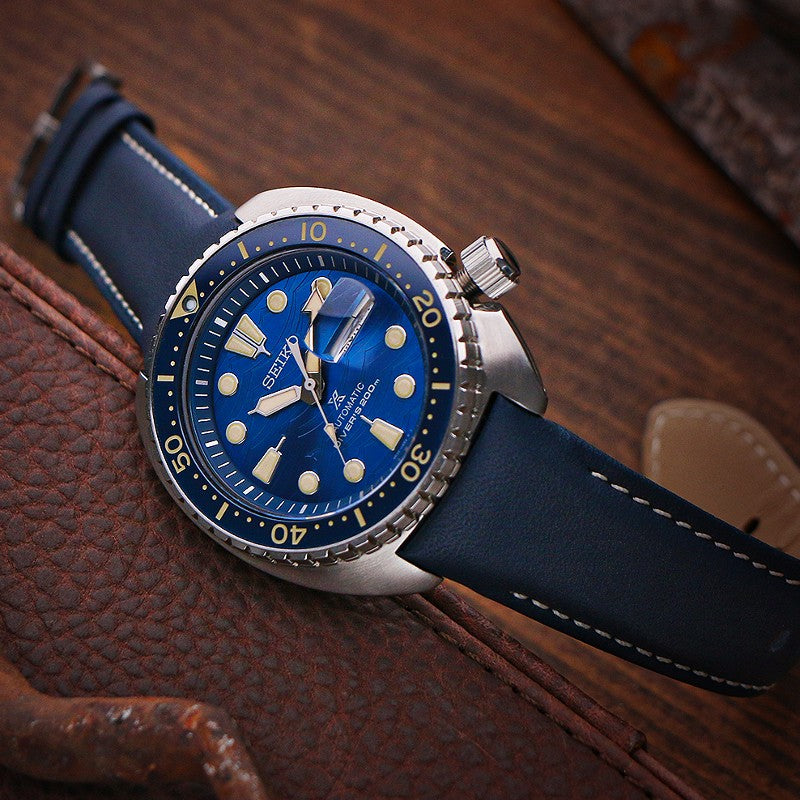 DASSARI Fitted Classic Leather Band for Seiko Turtle | North Street Watch  Co.