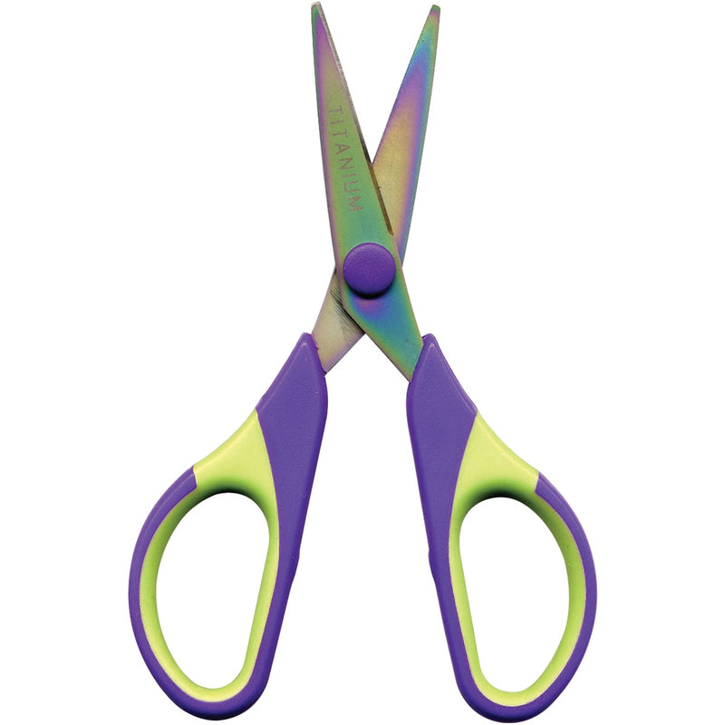 Sullivans Titanium Sewing Scissors 5.5" - 12/Pk-Purple/Green