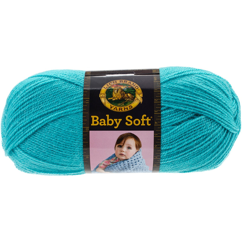 (6 Pack) Lion Brand Baby Soft Yarn - Teal
