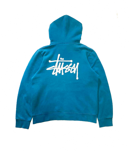 Stussy Shadow Man Vintage 90s White Hoodie – intoike