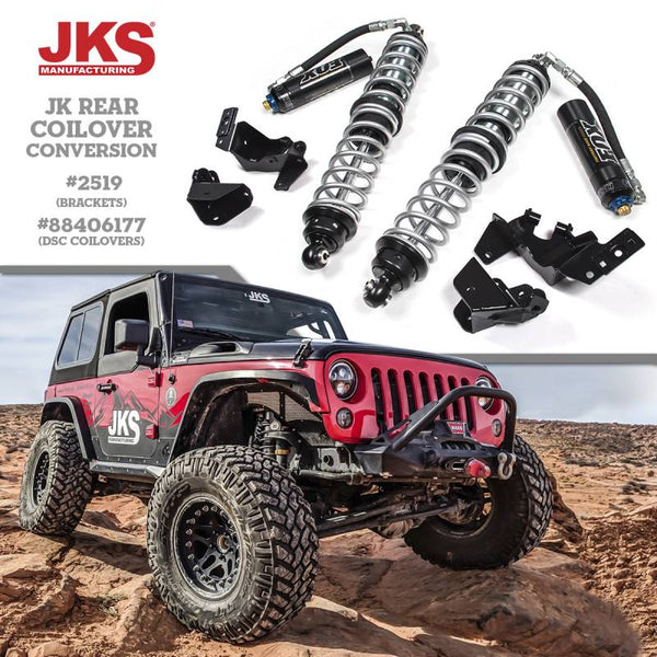 Rear Coilover Brackets | 2007-2018 Jeep Wrangler JK – JKS Manufacturing