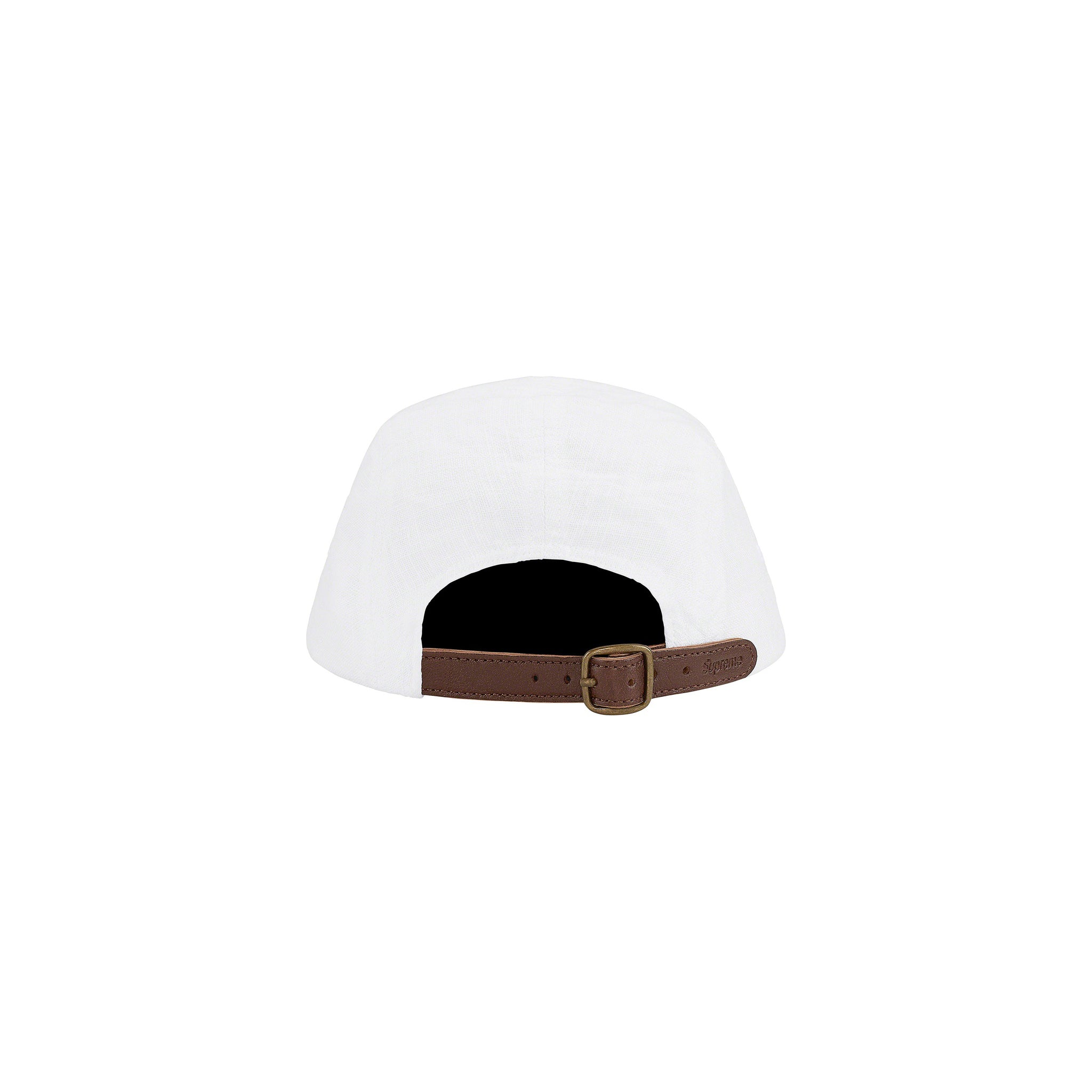 Supreme Linen Camp Cap White