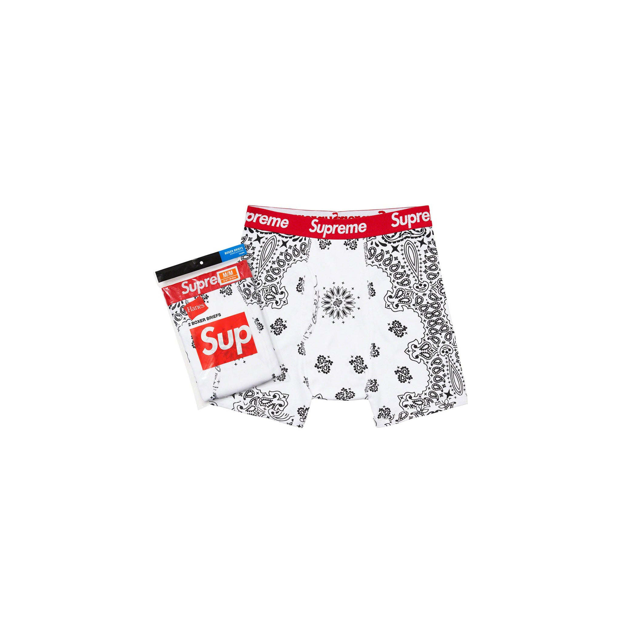 Supreme Hanes Bandana Boxer Briefs (2 Pack) Black – Story Cape Town