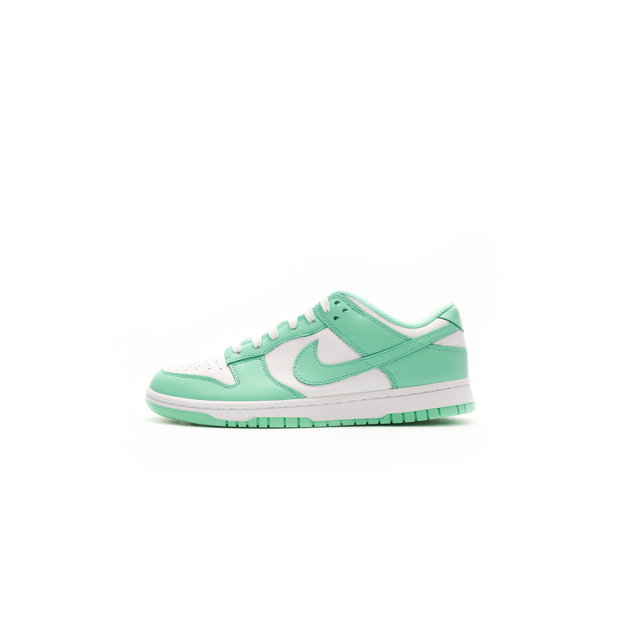 nike dunk low green glow