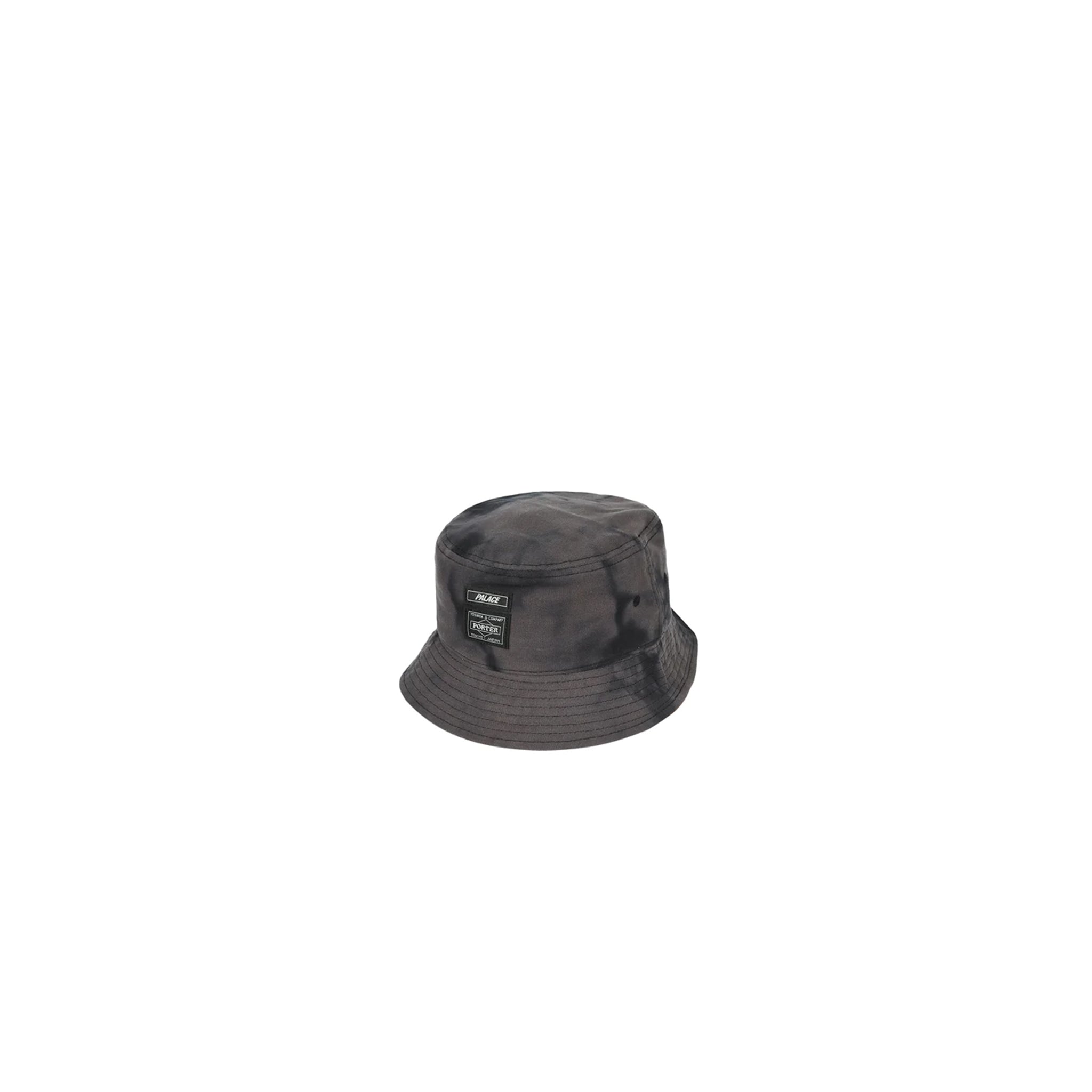 絶品】 PALACE PORTER Bucket Hat Black Wave Dye キャップ - abacus