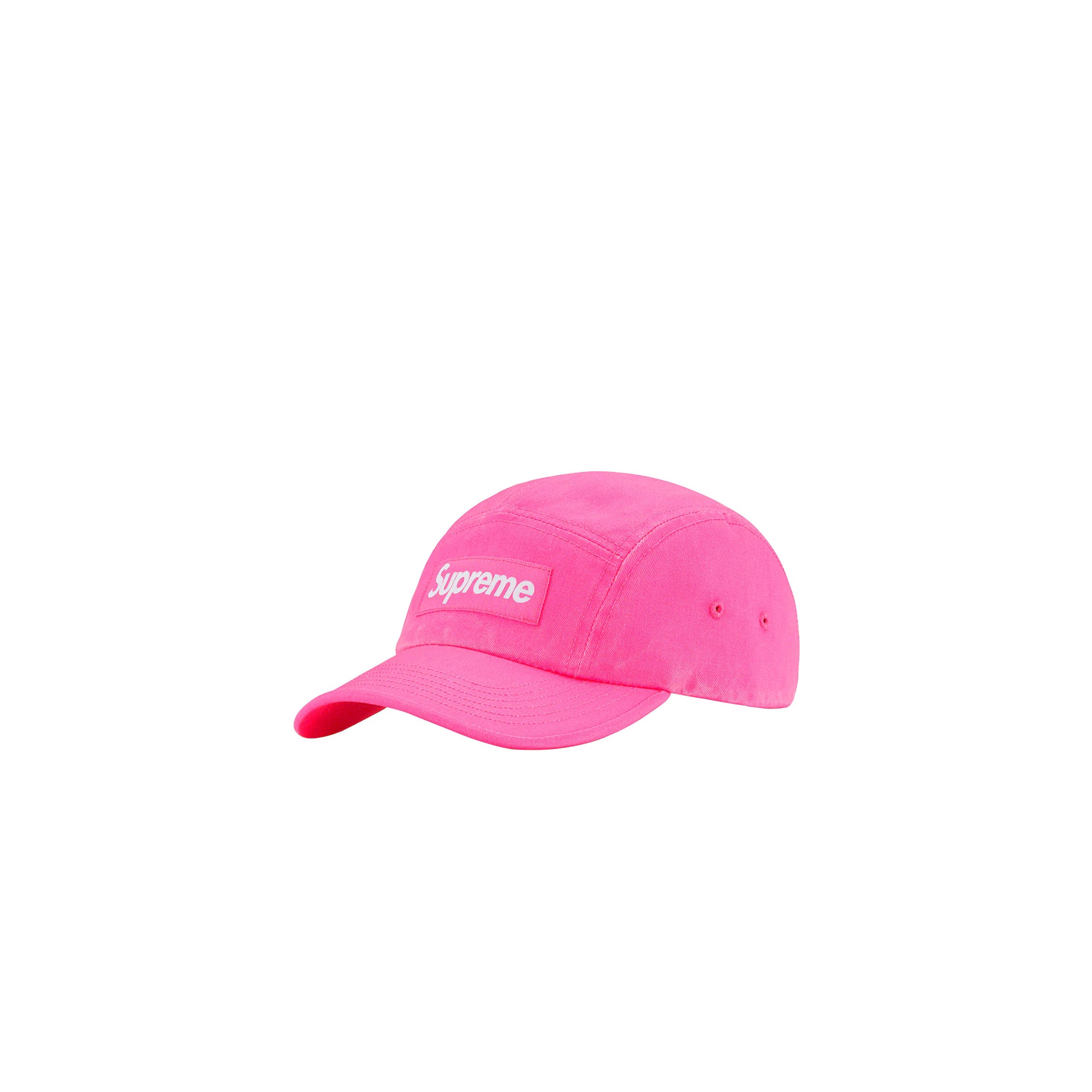 Supreme Washed Chino Twill Camp Cap (SS23) Pink