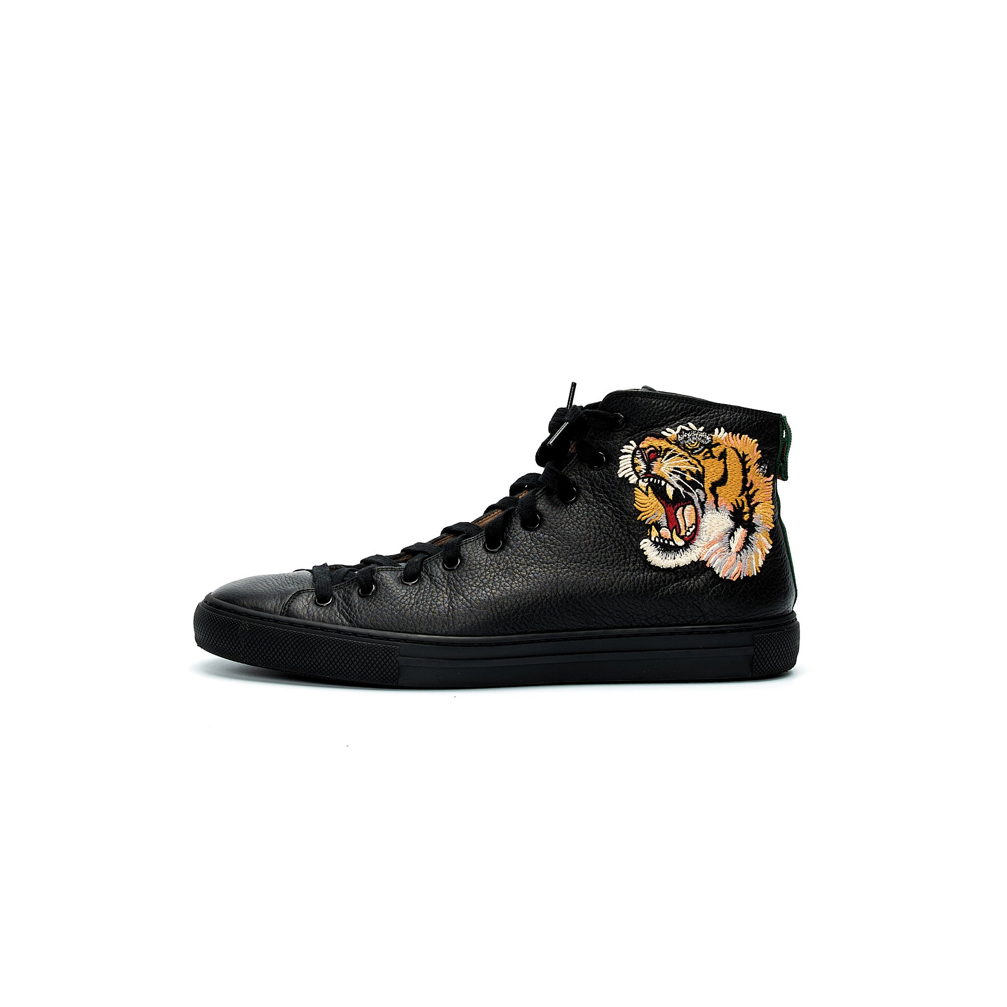 Gucci Black Major Tiger High-Top 