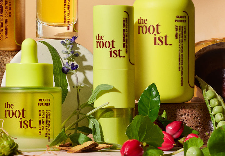 The rootist dry shampoo powder showing ingredients