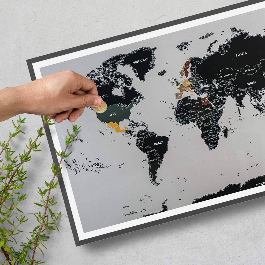 geluk over het algemeen Gebruikelijk Skrapbar världskarta | Tusentals nöjda kunder | Världskarta skrapbar –  Discovery Sets