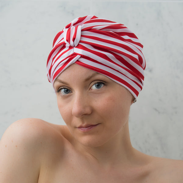 Beautiful range of British made luxury shower caps and turbans – Dilly ...
