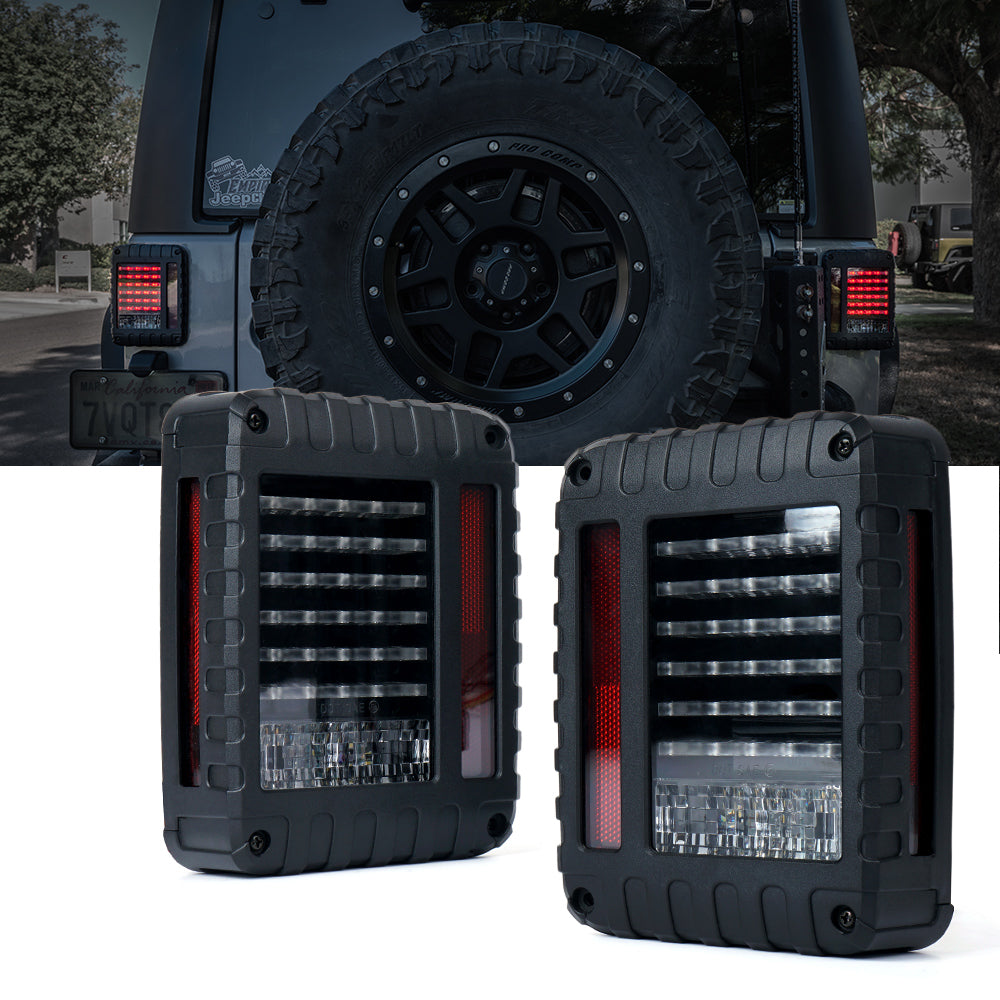 2007-2018 Jeep Wrangler JK LED Tail Lights | Defender Series