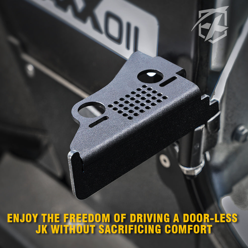 Front Foot Pegs with Jeep Grille Symbol Jeep Wrangler JK | Xprite USA