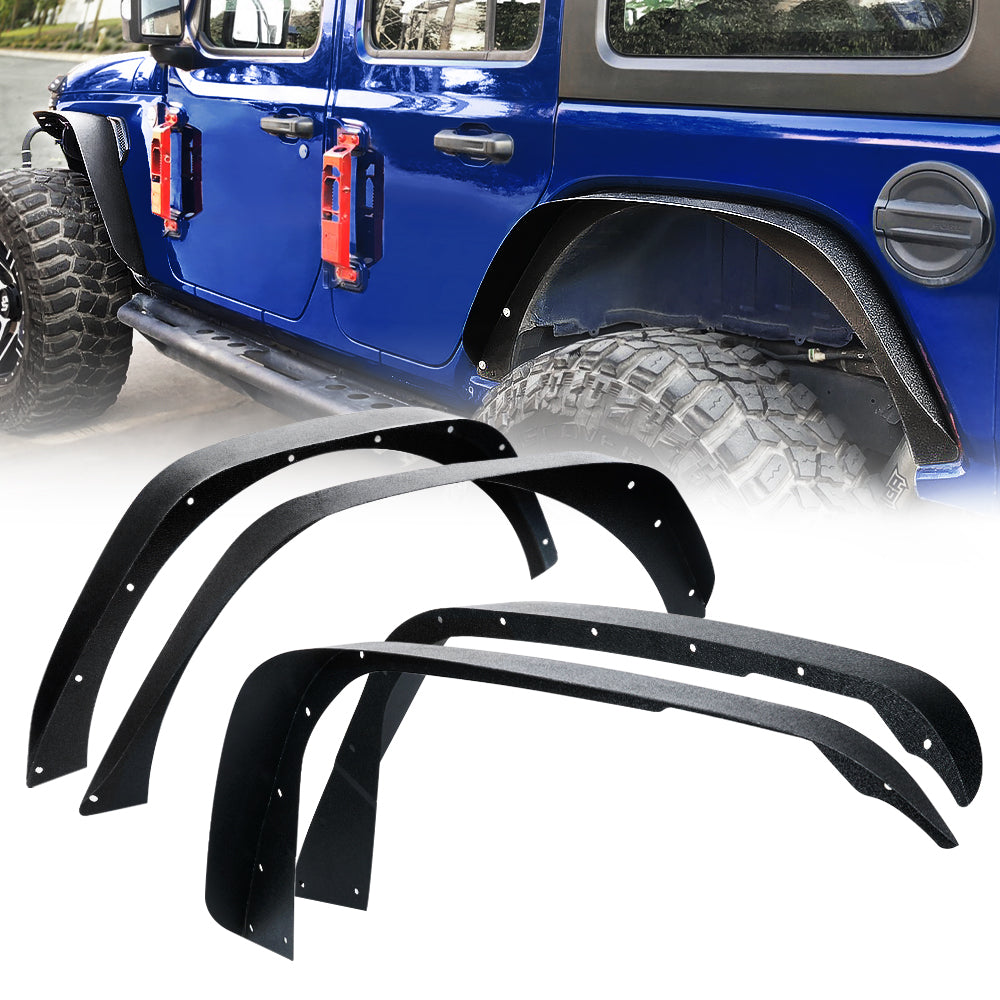 Steel Fender Flare Kit for Jeep Wrangler JL Grind Series | Xprite USA